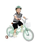 16-Inch Kids Bike with Adjustable Seat and Bell, Lightweight for Ages 3-8