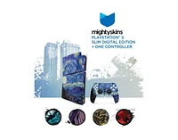 Sony PlayStation 5 Slim Digital PS5 Astro Bot Bundle with Extra Volcanic Red Controller, MightySkins Voucher and 2 Year Extended Warranty