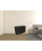 Solid Wood 4-Drawer Combo Dresser – Versatile Storage