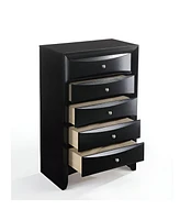Five-Drawer Chest for Bedroom Storage and Organization