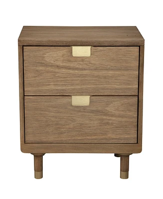Sturdy 2-Drawer Nightstand for Bedroom or Living Room Storage