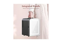 Zafro Mini Fridge with Led Mirror, Makeup