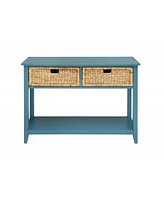 Solid Wood Console Table for Entryway Living Room or Hallway Decor