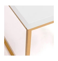 Metal Coffee Table for Modern Living Room or Office Decor