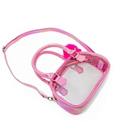 Tiny Treats + Zomi Gems Girls Game Day Glam Clear Crossbody Handbag, Hot Pink