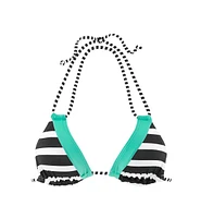 Lascana Women's Striped Triangle Bikini Swimsuit Top