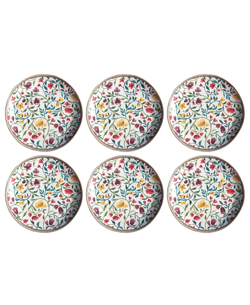 TarHong Garden Vines 6-Pc. Salad Plates, Service For 6