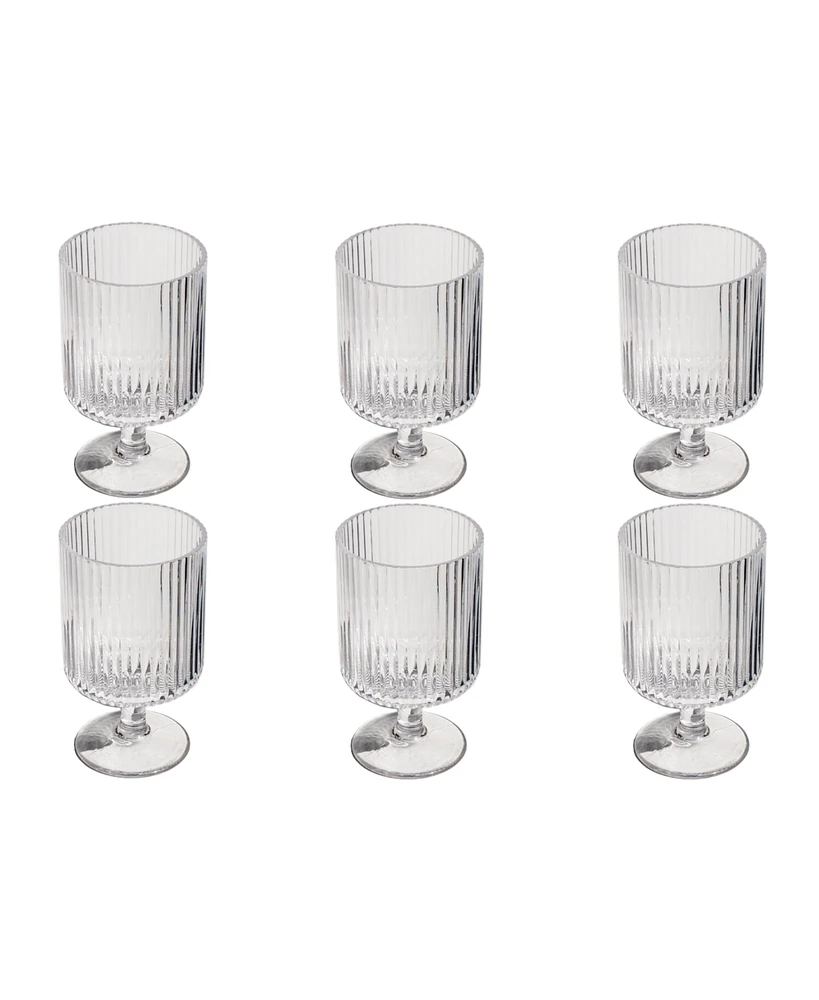 TarHong Party Sleeve Stemless Glasses, Set of 6