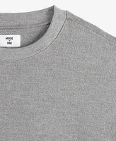 Mode of One Men's Oversized-Fit Textured Sweatshirt