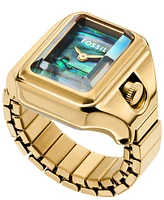 Fossil Women's Raquel Two-Hand Stainless Steel Ring Watch, 14mm