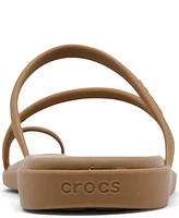 Crocs Women's Miami Metallic Toe Loop Sandals from Finish Line