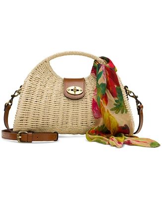 Patricia Nash Sarakino Woven Frame Top Handle Bag