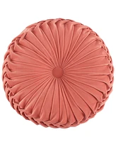 Levtex Eleni Button Tufted Decorative Pillow, 16" Round