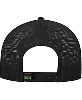 New Era Men's Black Teenage Mutant Ninja Turtles Rope Trucker 9FIFTY Snapback Hat