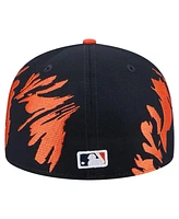 New Era Men's Navy/Orange Houston Astros Retro Pattern 59FIFTY Hat