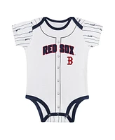 Outerstuff Baby Boys and Girls Gray/White Boston Red Sox Play Ball Bodysuit, Set of 2