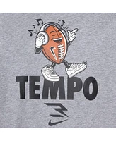 Nike 3BRAND by Russell Wilson Big Boys and Girls Gray Tempo Ballers T-Shirt