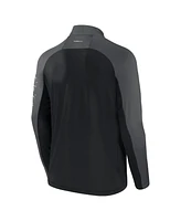 Formula 1 Men's Black/Graphite Tech Stacked Logo Raglan Quarter-Zip Pullover