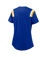 Nike Women's Heather Royal Los Angeles Rams Historic Slub Fashion T-Shirt