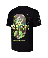 Freeze Max Men's Black Rick And Morty Art Science Loose Fit T-Shirt