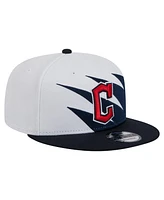 New Era Men's Navy/White Cleveland Guardians Jagged 9FIFTY Snapback Hat