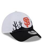 New Era Men's White/Black San Francisco Giants 2025 Spring Training Landscape 39THIRTY Flex Hat