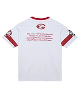 Mitchell & Ness Men's White Cincinnati Reds Cooperstown Collection Team Origins Premium T-Shirt