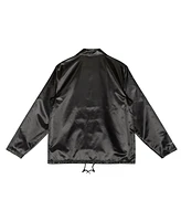 Mitchell & Ness Men's Black New York Knicks Hardwood Classics Doodle Coaches Full-Snap Jacket