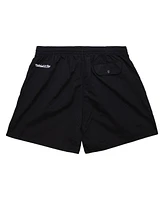 Mitchell & Ness Men's Black Chicago Bulls Team Essentials Nylon Shorts