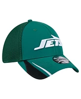 New Era Men's Green York Jets Game Day Linear 39THIRTY Flex Hat