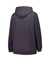 Fanatics Women's Charcoal Toronto Maple Leaves Plus Lightweight Fleece Raglan Pullover Hoodie
