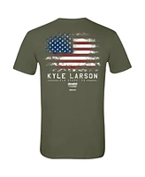 Hendrick Motorsports Team Collection Men's Green Kyle Larson Flag T-Shirt
