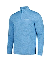 Under Armour Men's Blue The Players Line Dye Jacquard Quarter-Zip Pullover Sweatshirt