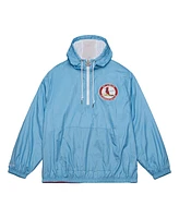 Mitchell & Ness Men's Light Blue St. Louis Cardinals Team Og 2.0 Anorak Half-Zip Windbreaker Hoodie Jacket