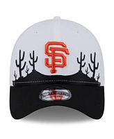 New Era Men's White/Black San Francisco Giants 2025 Spring Training Landscape 39THIRTY Flex Hat