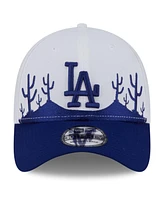 New Era Men's White/Royal Los Angeles Dodgers 2025 Spring Training Landscape 39THIRTY Flex Hat