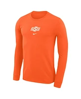 Nike Men's Orange Oklahoma State Cowboys Basketball Shootaround Long Sleeve T-Shirt