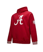Mitchell & Ness Men's Crimson Alabama Tide Chainstitch Fleece Pullover Hoodie