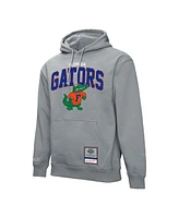 Mitchell & Ness Men's Heather Gray Florida Gators Classic Arch Pullover Hoodie