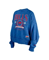 New Era Women's Royal Buffalo Bills Throwback Boxy Sweatshirt