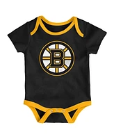 Outerstuff Newborn Boston Bruins Loyal Buddies Bodysuit 3-Pack