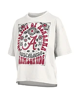 Pressbox Women's White Alabama Crimson Tide Harmony Oversized T-Shirt
