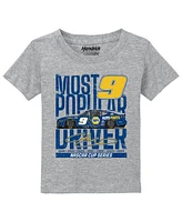 Hendrick Motorsports Team Collection Toddler Heather Gray Chase Elliott Car T-Shirt