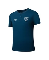 Umbro Men's Navy Guatemala National Team 2025 Crew Neck Polo Shirt