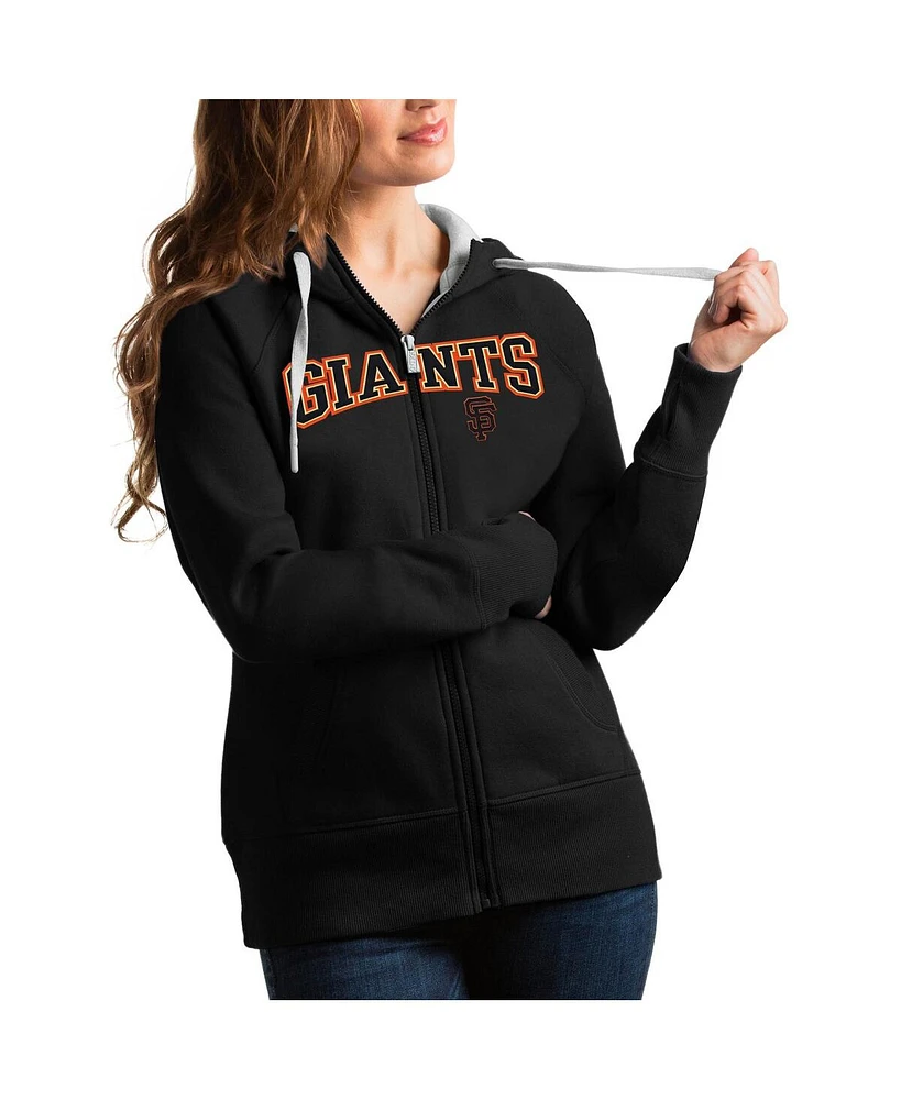 Antigua Women's San Francisco Giants Team Logo Victory Full-Zip Hoodie