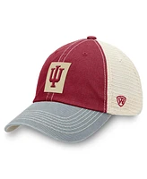 Top of the World Men's Crimson Indiana Hoosiers Off Road Adjustable Trucker Hat