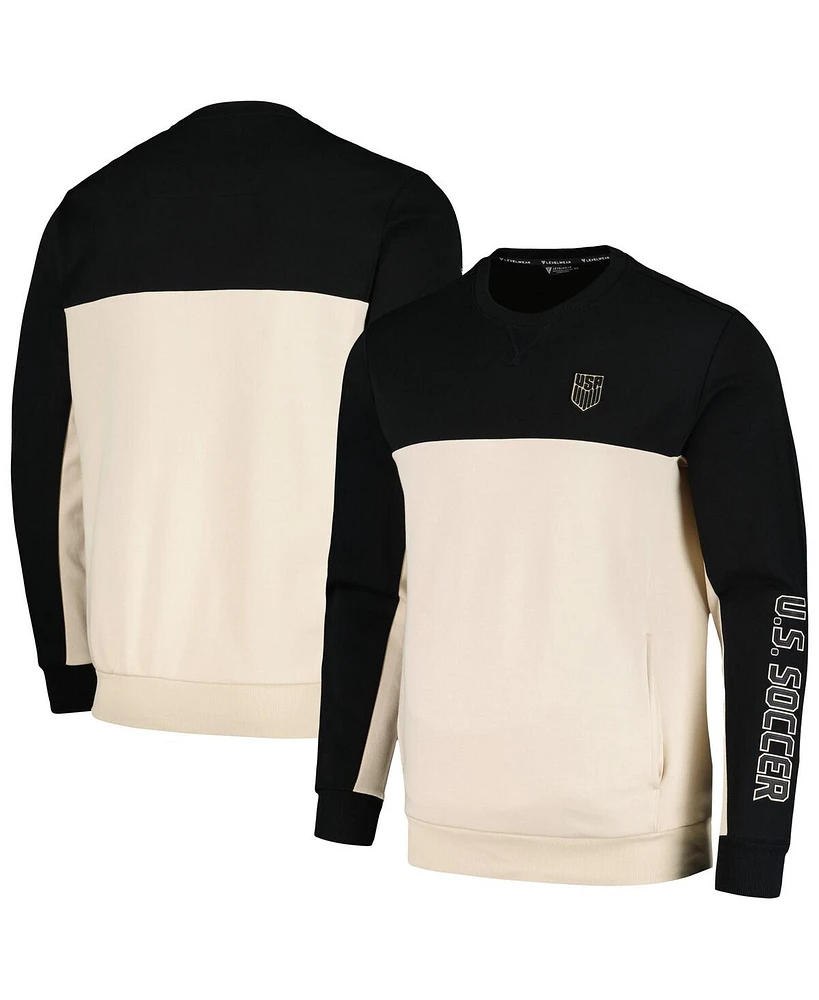 LevelWear Men's Black Usmnt Legacy Pullover Sweatshirt