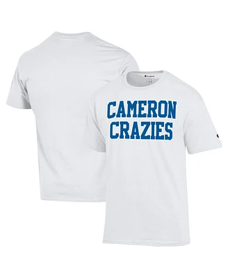 Champion Men's White Duke Blue Devils Cameron Crazies T-Shirt