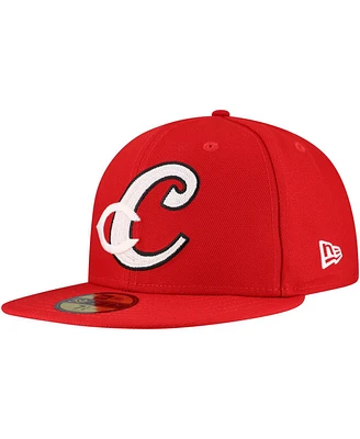 New Era Men's Red Cincinnati Reds Duo Logo 2.0 59FIFTY Hat