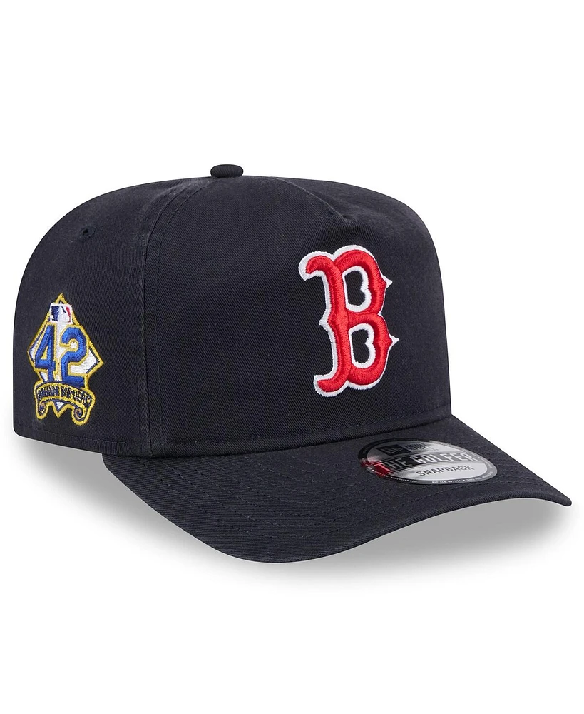 New Era Men's Navy Boston Red Sox 2025 Jackie Robinson Day Golfer Adjustable Hat
